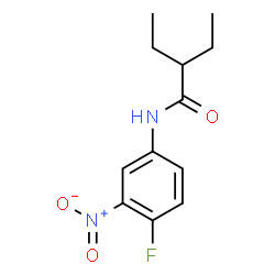 ChemSpider 2D Image | 2-Ethyl-N-(4-fluoro-3-nitrophenyl)butanamide | C12H15FN2O3