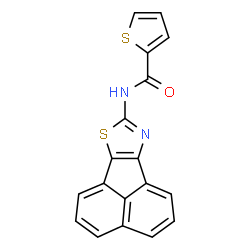 ChemSpider 2D Image | N-(Acenaphtho[1,2-d][1,3]thiazol-8-yl)-2-thiophenecarboxamide | C18H10N2OS2