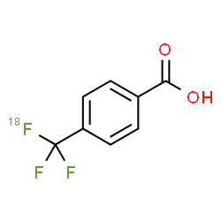 ChemSpider 2D Image | 4-[18F](Trifluoromethyl)benzoic acid | C8H5F218FO2