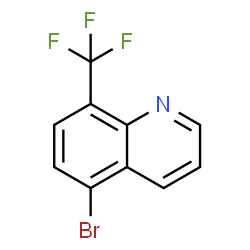 ChemSpider 2D Image | 5-Bromo-8-(trifluoromethyl)quinoline | C10H5BrF3N