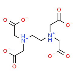 ChemSpider 2D Image | 2,2',2'',2'''-(1,2-Ethanediyldiammonio)tetraacetate | C10H14N2O8