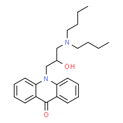 ChemSpider 2D Image | 10-[3-(dibutylamino)-2-hydroxypropyl]-9-acridinone | C24H32N2O2
