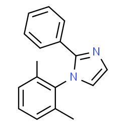 ChemSpider 2D Image | 1-(2,6-Dimethylphenyl)-2-phenyl-1H-imidazole | C17H16N2