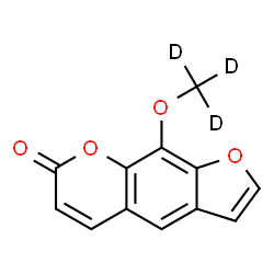 ChemSpider 2D Image | 9-[(~2~H_3_)Methyloxy]-7H-furo[3,2-g]chromen-7-one | C12H5D3O4