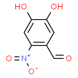 ChemSpider 2D Image | 3,4-Dihydroxy-6-nitrobenzaldehyde | C7H5NO5