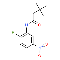 ChemSpider 2D Image | N-(2-Fluoro-5-nitrophenyl)-3,3-dimethylbutanamide | C12H15FN2O3