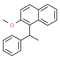 ChemSpider 2D Image | 2-Methoxy-1-(1-phenylethyl)naphthalene | C19H18O