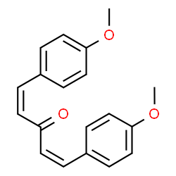 ChemSpider 2D Image | (1Z,4Z)-1,5-Bis(4-methoxyphenyl)-1,4-pentadien-3-one | C19H18O3