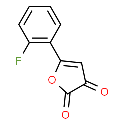 ChemSpider 2D Image | 5-(2-Fluorophenyl)-2,3-furandione | C10H5FO3