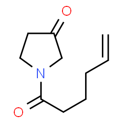ChemSpider 2D Image | 1-(5-Hexenoyl)-3-pyrrolidinone | C10H15NO2