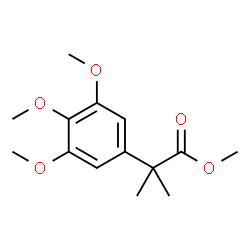 ChemSpider 2D Image | Methyl 2-methyl-2-(3,4,5-trimethoxyphenyl)propanoate | C14H20O5