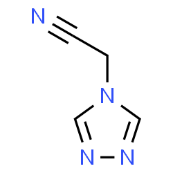 ChemSpider 2D Image | 4H-1,2,4-Triazol-4-ylacetonitrile | C4H4N4