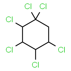 ChemSpider 2D Image | 1,1,2,3,4,5-Hexachlorocyclohexane | C6H6Cl6