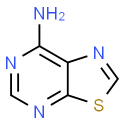 ChemSpider 2D Image | [1,3]Thiazolo[5,4-d]pyrimidin-7-amine | C5H4N4S
