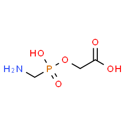 ChemSpider 2D Image | {[(Aminomethyl)(hydroxy)phosphoryl]oxy}acetic acid | C3H8NO5P