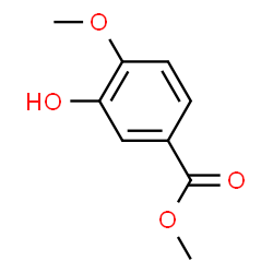 ChemSpider 2D Image | Methyl 3-hydroxy-4-methoxybenzoate | C9H10O4