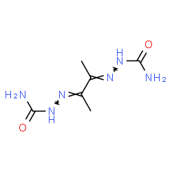 ChemSpider 2D Image | (2E,2'E)-2,2'-[(2E,3E)-2,3-Butanediylidene]dihydrazinecarboxamide | C6H12N6O2