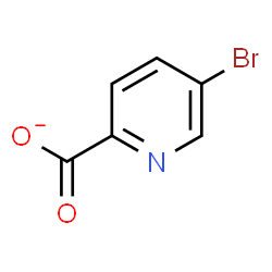 ChemSpider 2D Image | 5-Bromo-2-pyridinecarboxylate | C6H3BrNO2
