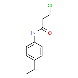 ChemSpider 2D Image | 3-Chloro-N-(4-ethylphenyl)propanamide | C11H14ClNO