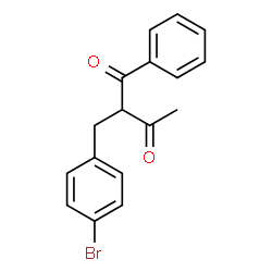ChemSpider 2D Image | 2-(4-Bromobenzyl)-1-phenyl-1,3-butanedione | C17H15BrO2