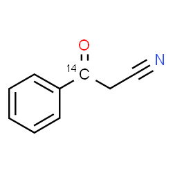 ChemSpider 2D Image | 3-Oxo-3-phenyl(3-~14~C)propanenitrile | C814CH7NO