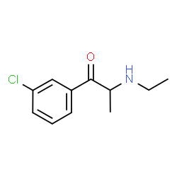 ChemSpider 2D Image | 1-(3-Chlorophenyl)-2-(ethylamino)-1-propanone | C11H14ClNO