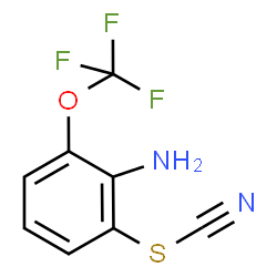 ChemSpider 2D Image | 2-Amino-3-(trifluoromethoxy)phenyl thiocyanate | C8H5F3N2OS