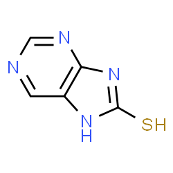 ChemSpider 2D Image | purine-8-thiol | C5H4N4S