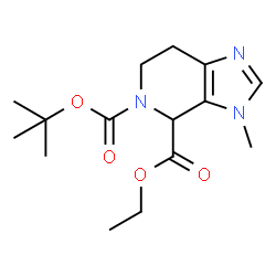 ChemSpider 2D Image | 5-tert-butyl 4-ethyl 3-methyl-3H,4H,5H,6H,7H-imidazo[4,5-c]pyridine-4,5-dicarboxylate | C15H23N3O4