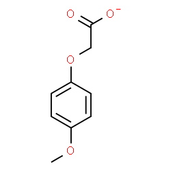 ChemSpider 2D Image | (4-Methoxyphenoxy)acetate | C9H9O4