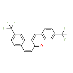 ChemSpider 2D Image | (1Z,4Z)-1,5-Bis[4-(trifluoromethyl)phenyl]-1,4-pentadien-3-one | C19H12F6O