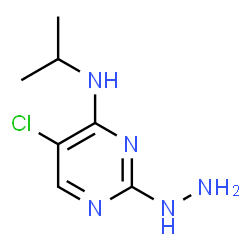ChemSpider 2D Image | 5-Chloro-2-hydrazino-N-isopropyl-4-pyrimidinamine | C7H12ClN5