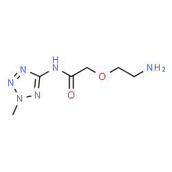 ChemSpider 2D Image | 2-(2-Aminoethoxy)-N-(2-methyl-2H-tetrazol-5-yl)acetamide | C6H12N6O2