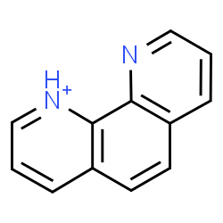 ChemSpider 2D Image | 1,10-Phenanthrolin-1-ium | C12H9N2
