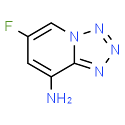ChemSpider 2D Image | 6-Fluorotetrazolo[1,5-a]pyridin-8-amine | C5H4FN5