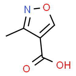ChemSpider 2D Image | 3-methyl-4-isoxazolecarboxylic acid | C5H5NO3