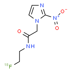 ChemSpider 2D Image | N-[2-(~18~F)Fluoroethyl]-2-(2-nitro-1H-imidazol-1-yl)acetamide | C7H918FN4O3