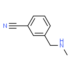 ChemSpider 2D Image | 3-((methylamino)methyl)benzonitrile | C9H10N2