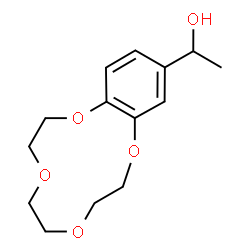 ChemSpider 2D Image | 1-(2,3,5,6,8,9-Hexahydro-1,4,7,10-benzotetraoxacyclododecin-12-yl)ethanol | C14H20O5