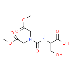 ChemSpider 2D Image | N-[Bis(2-methoxy-2-oxoethyl)carbamoyl]serine | C10H16N2O8