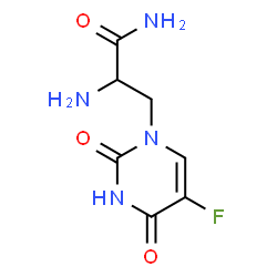 ChemSpider 2D Image | 3-(5-Fluoro-2,4-dioxo-3,4-dihydro-1(2H)-pyrimidinyl)alaninamide | C7H9FN4O3