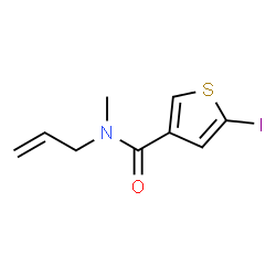 ChemSpider 2D Image | N-Allyl-5-iodo-N-methyl-3-thiophenecarboxamide | C9H10INOS