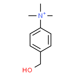 ChemSpider 2D Image | 4-(Hydroxymethyl)-N,N,N-trimethylanilinium | C10H16NO