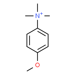 ChemSpider 2D Image | 4-Methoxy-N,N,N-trimethylanilinium | C10H16NO