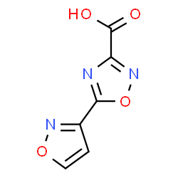 ChemSpider 2D Image | 5-(1,2-Oxazol-3-yl)-1,2,4-oxadiazole-3-carboxylic acid | C6H3N3O4