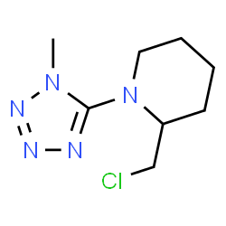ChemSpider 2D Image | 2-(Chloromethyl)-1-(1-methyl-1H-tetrazol-5-yl)piperidine | C8H14ClN5