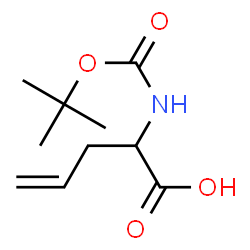 ChemSpider 2D Image | 2-[(tert-butoxycarbonyl)amino]-4-pentenoic acid | C10H17NO4