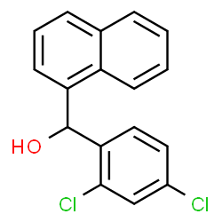 ChemSpider 2D Image | (2,4-Dichlorophenyl)(1-naphthyl)methanol | C17H12Cl2O