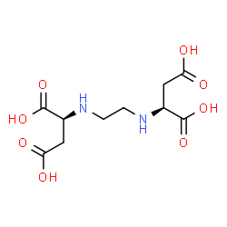 ChemSpider 2D Image | (2S,2'S)-2,2'-(1,2-Ethanediyldiimino)disuccinic acid | C10H16N2O8