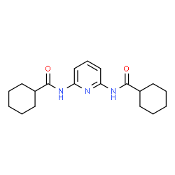 ChemSpider 2D Image | N,N'-2,6-Pyridinediyldicyclohexanecarboxamide | C19H27N3O2